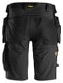 Snickers 6141 AllroundWork Stretch Shorts Holster Pockets | Black | TuffShop.co.uk